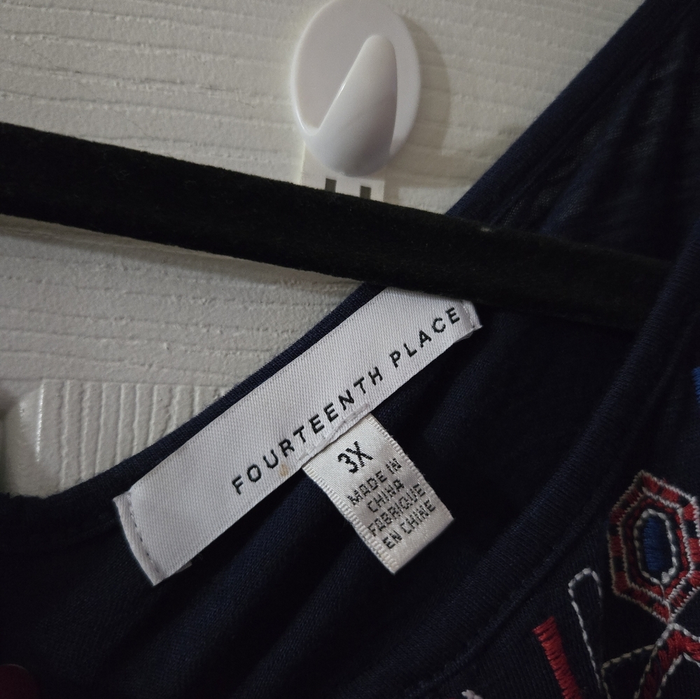 3x cold shoulder stretchy blouse - Picture 4 of 6